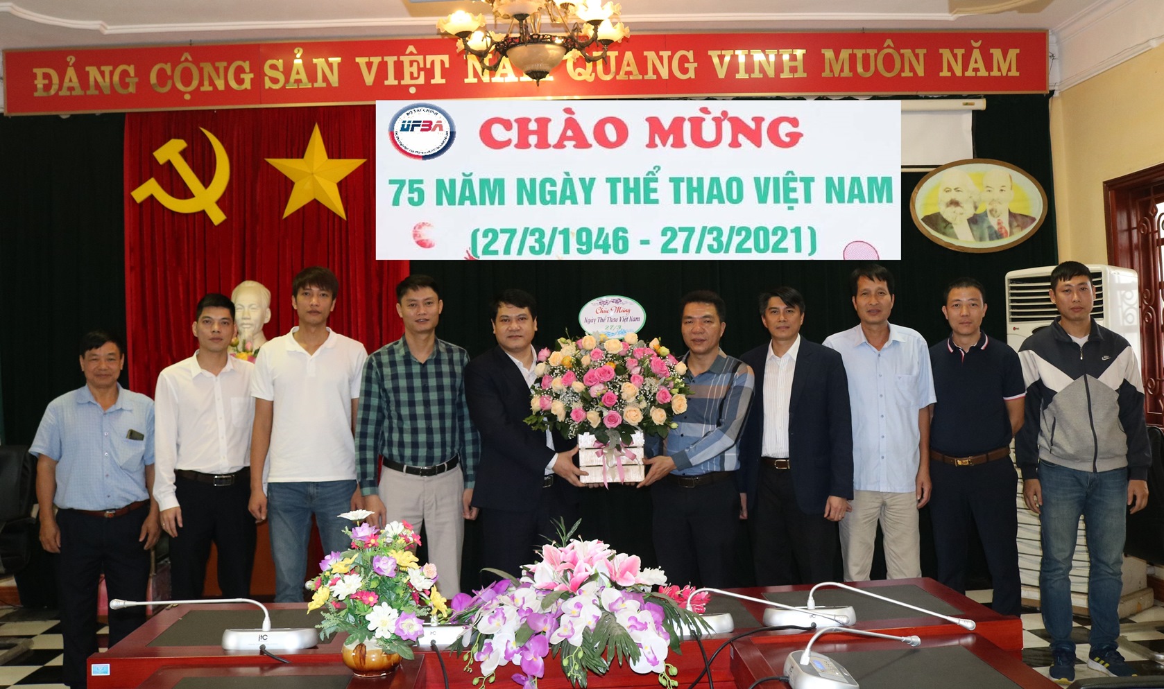 Lãnh đạo Nhà trường chúc mừng Ngày Thể thao Việt Nam 27/3/2021