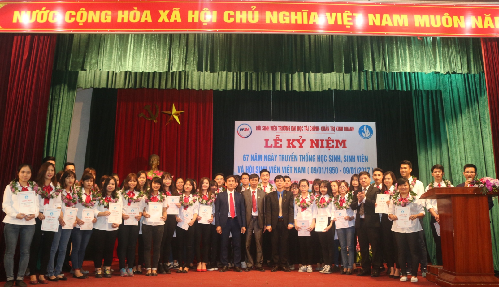 Lễ kỷ niệm 67 năm ngày truyền thống Học sinh - Sinh viên Việt Nam (09/01/1950 – 09/01/2017)