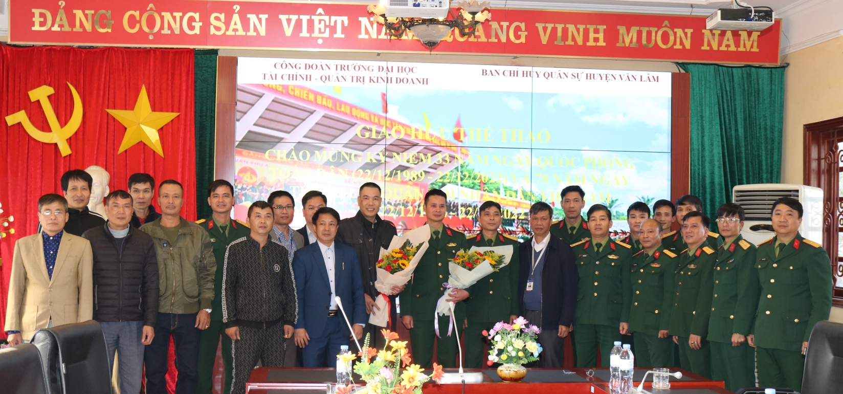 Giao hữu thể thao chào mừng kỷ niệm 78 năm Ngày thành lập Quân đội Nhân dân Việt Nam (22/12/1944 - 22/12/2022), 33 năm Ngày hội Quốc phòng toàn dân (22/12/1989 - 22/12/2022)